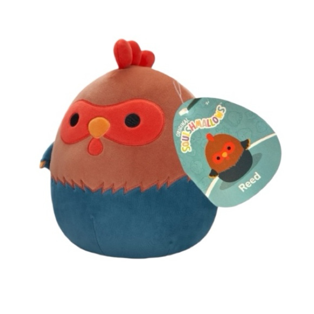 Squishmallows Red and Blue Reed The Rooster Plush Toy - Picture 8 of 9